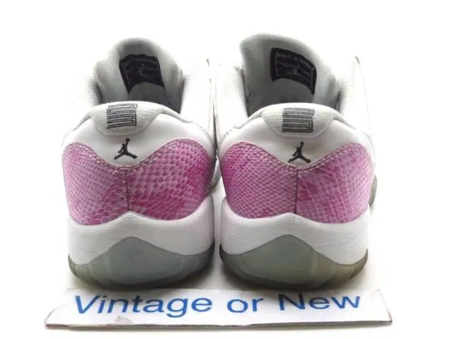 Girls Nike Air Jordan XI 11 Low Pink Snakeskin Retro GS ...