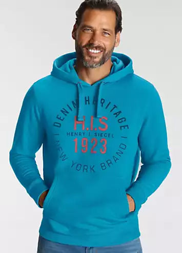 H.I.S Brand Print Hoodie | Grattan