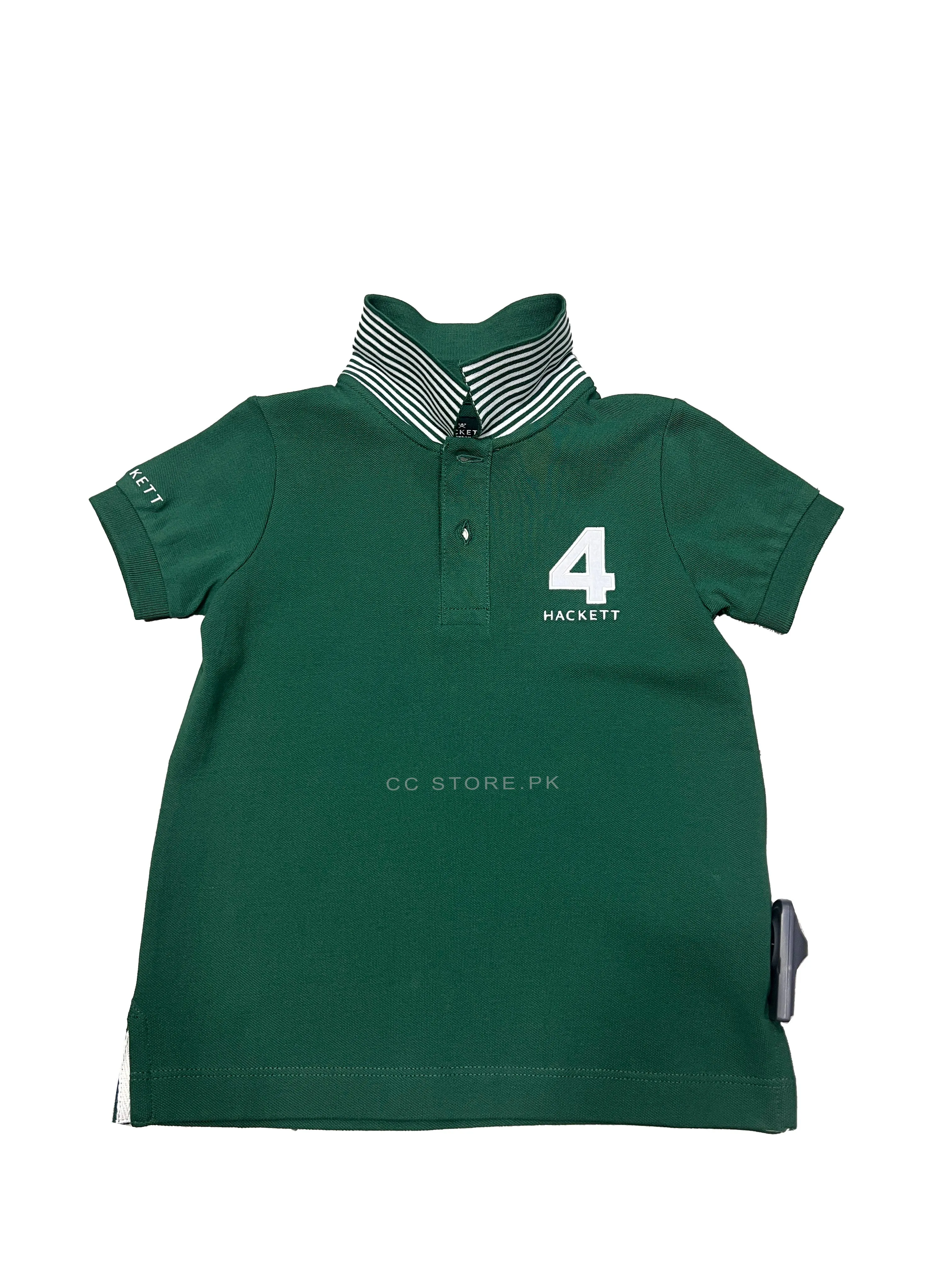 HKT Kids Number Logo Green Polo