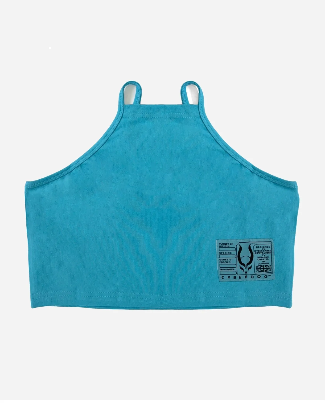 INVASION TANK CROP TOP TURQUOISE