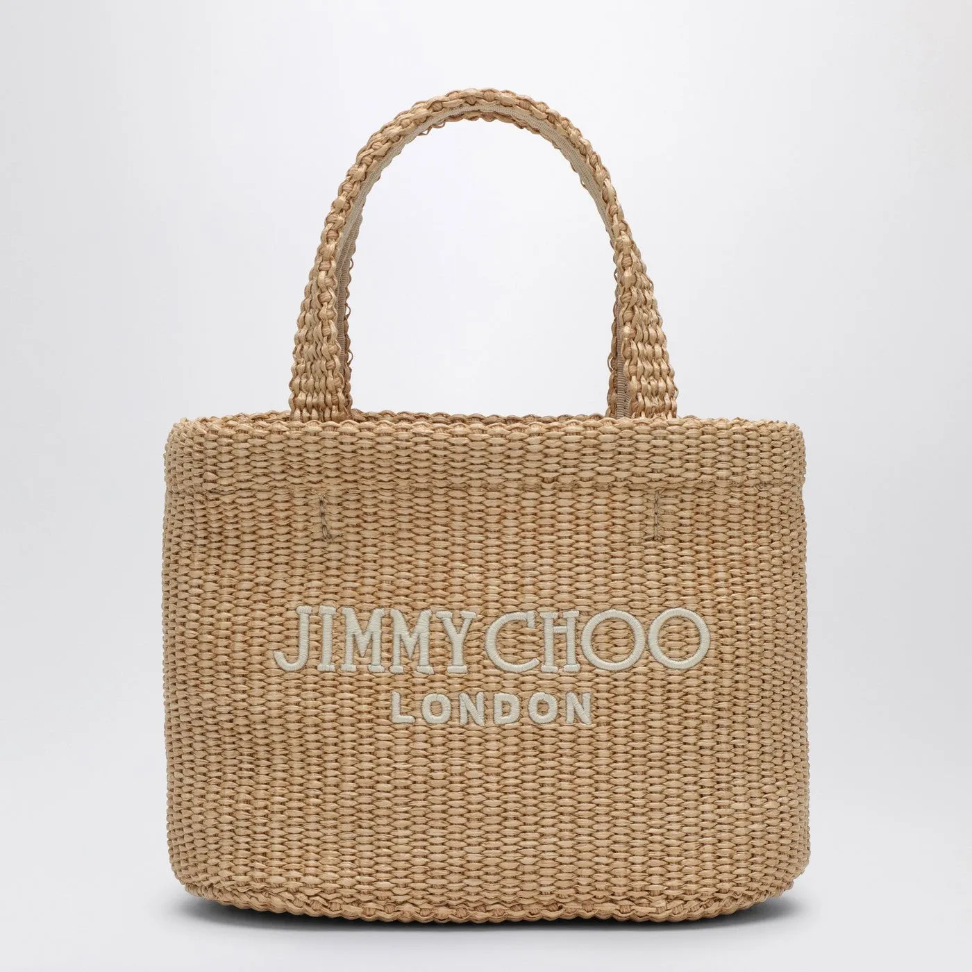 Jimmy Choo    Jimmy Choo Small Beach Tote East West In Natural Rafia