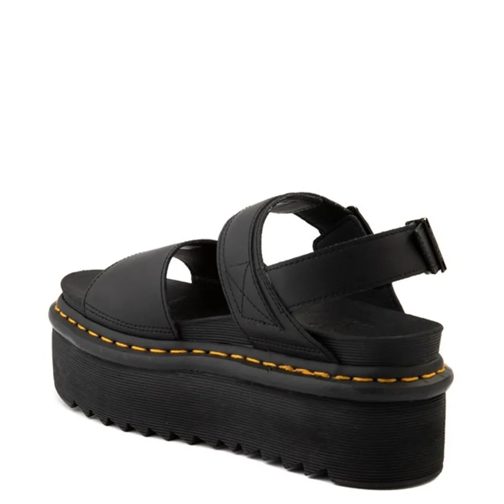 Journeys Womens Dr. Martens Voss Quad Platform Sandal - Black