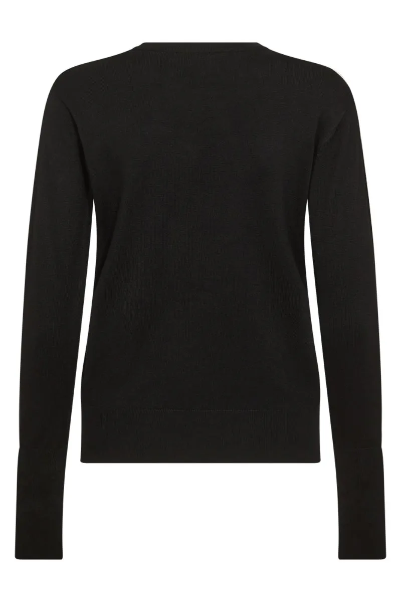 Katie Pullover | Black | Strik fra Freequent