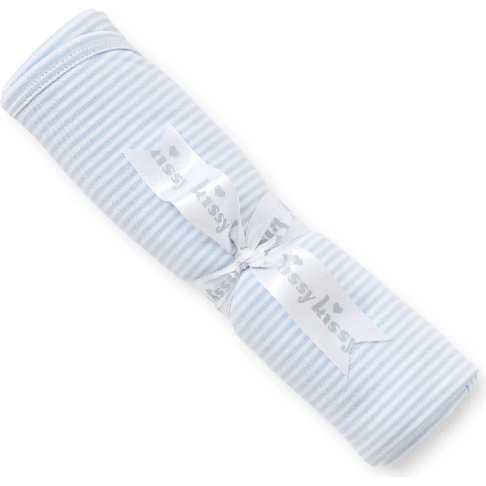 Kissy Kissy Simple Stripe Blanket, Blue