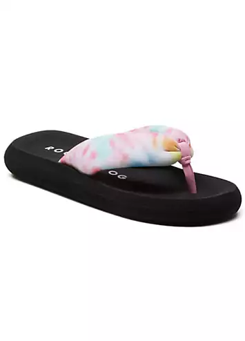 Ladies Multicoloured Sunset Puff Tucker Sandals by Rocket Dog | Look Again