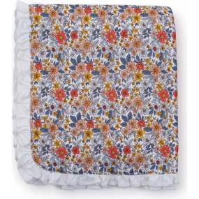 Lila + Hayes Ruffled Edge Blanket, Falling For Floral