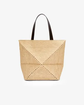 Loewe Women's Puzzle Fold Tote XL  Natural/Black