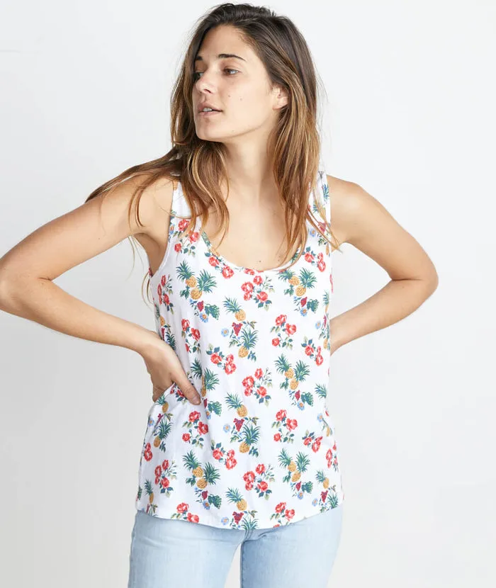 Logan Tank in Pineapple Floral