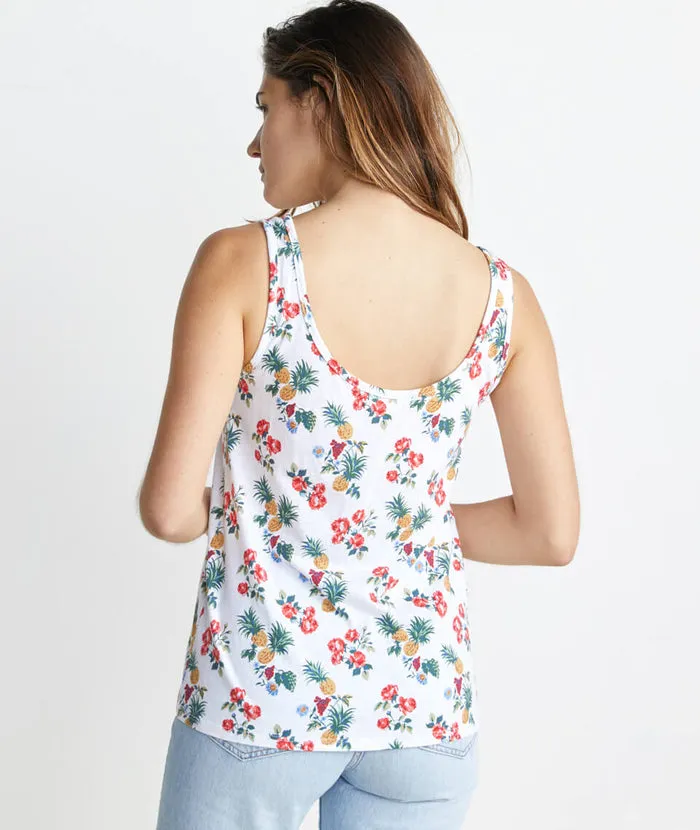 Logan Tank in Pineapple Floral