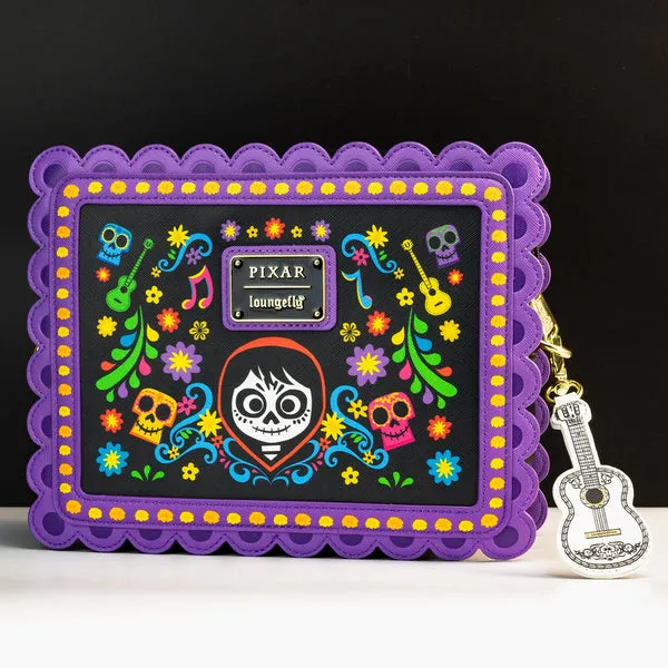 Loungefly x Pixar Coco Miguel Floral Skull  Crossbody Handbag