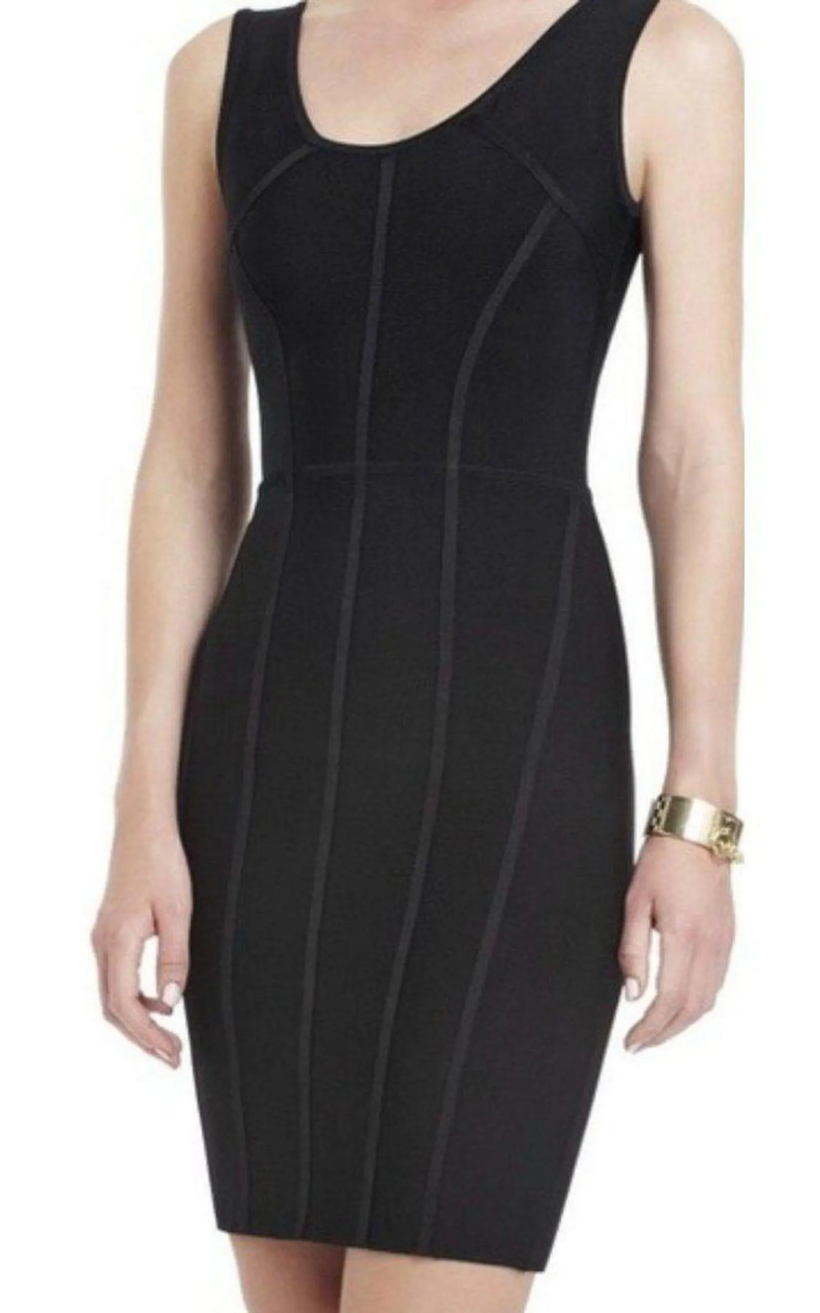 Makenna Black BodyCon Sheet Dress