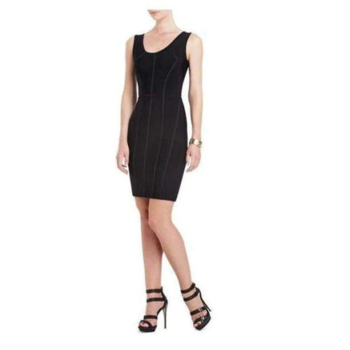 Makenna Black BodyCon Sheet Dress