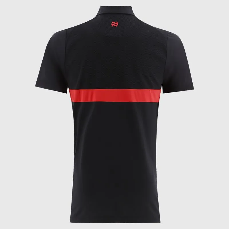 Men's Aspire Polo Shirt Black / Red