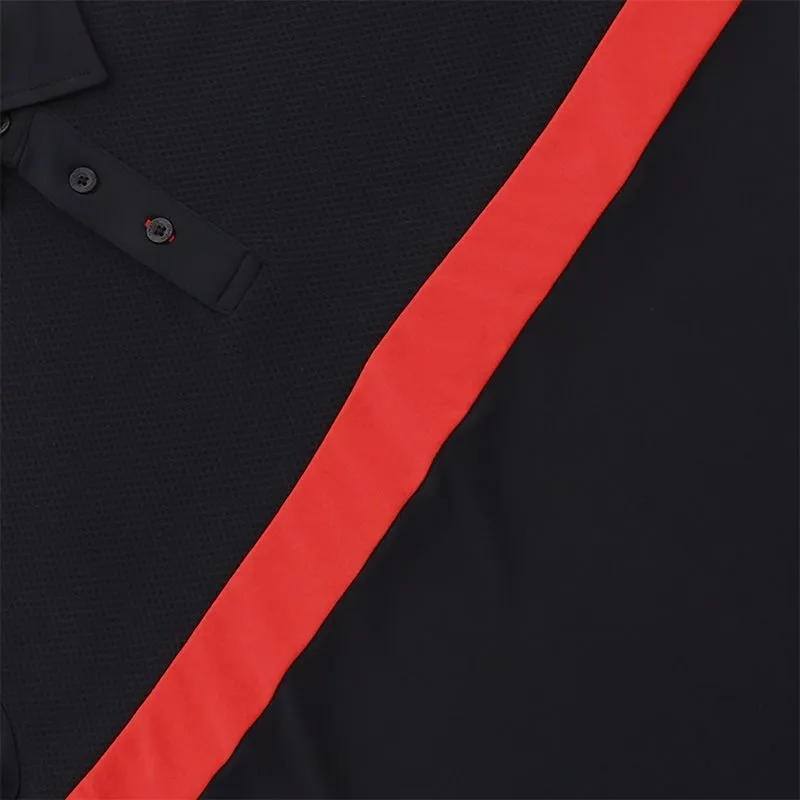 Men's Aspire Polo Shirt Black / Red