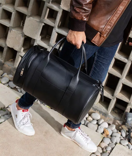 Men’s Black Travel Duffle Bag | TLC