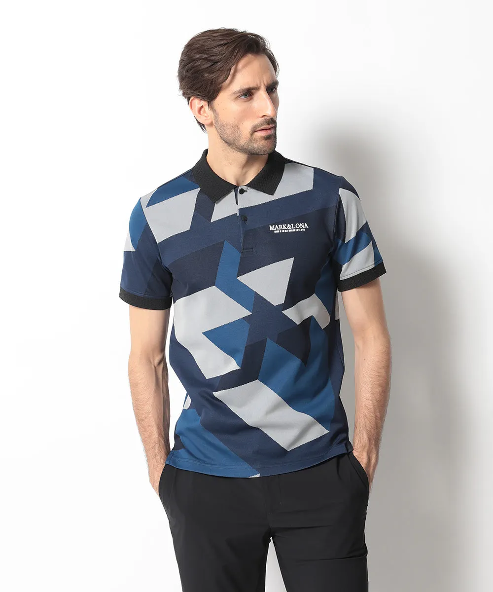 Men's Original Jacquard Triangle Polo Navy