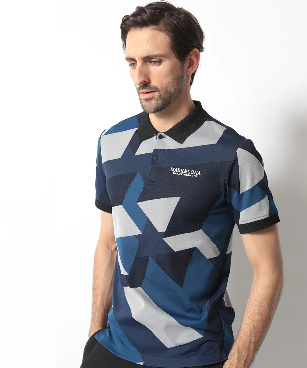 Men's Original Jacquard Triangle Polo Navy