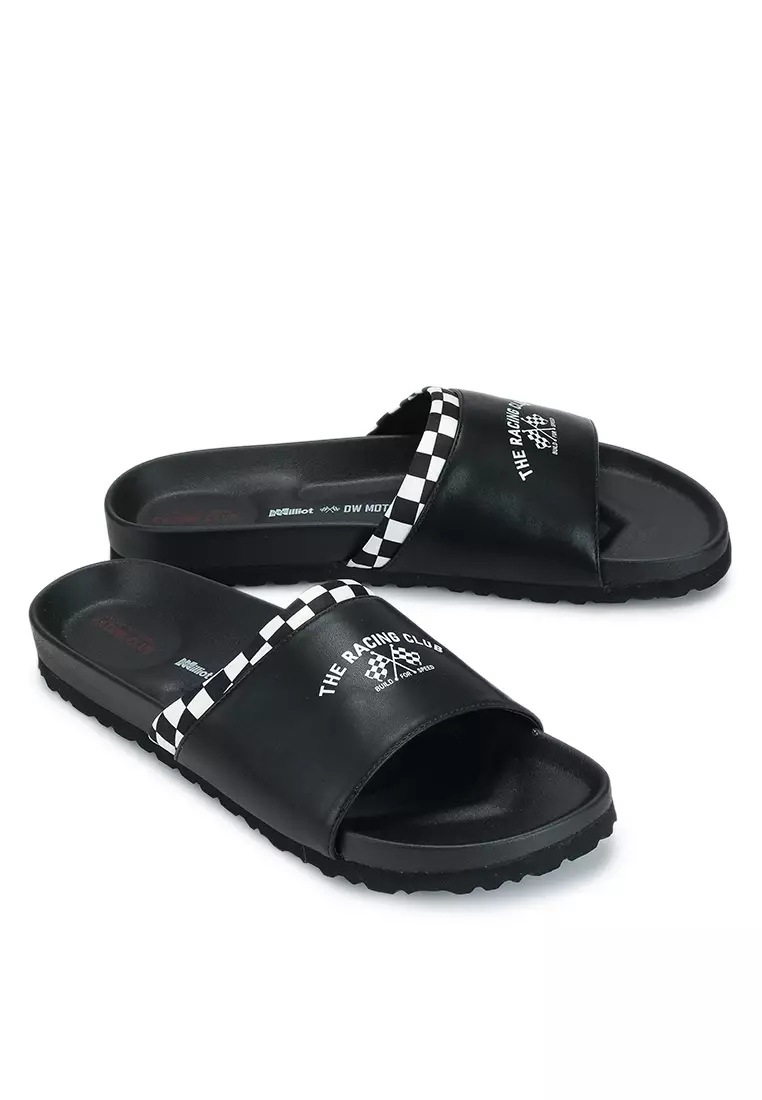 Milliot DW Motorsport x Milliot The Checkered Flags Open Toe Sandals