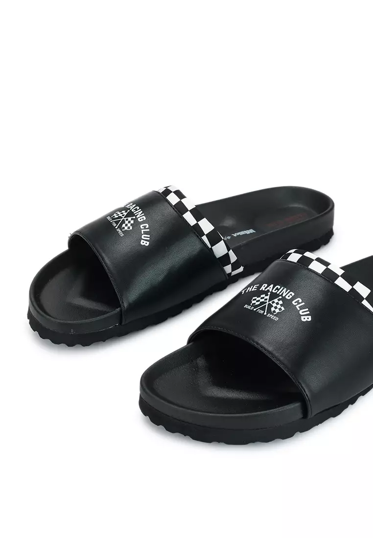 Milliot DW Motorsport x Milliot The Checkered Flags Open Toe Sandals