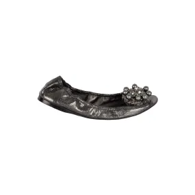 Miu Miu Embellished Cap Toe Ballet Flats - '00s