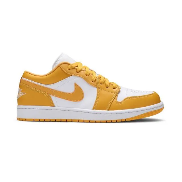 Nike Air Jordan 1 Low (Pollen/ White/ Gold Yellow) Men U...