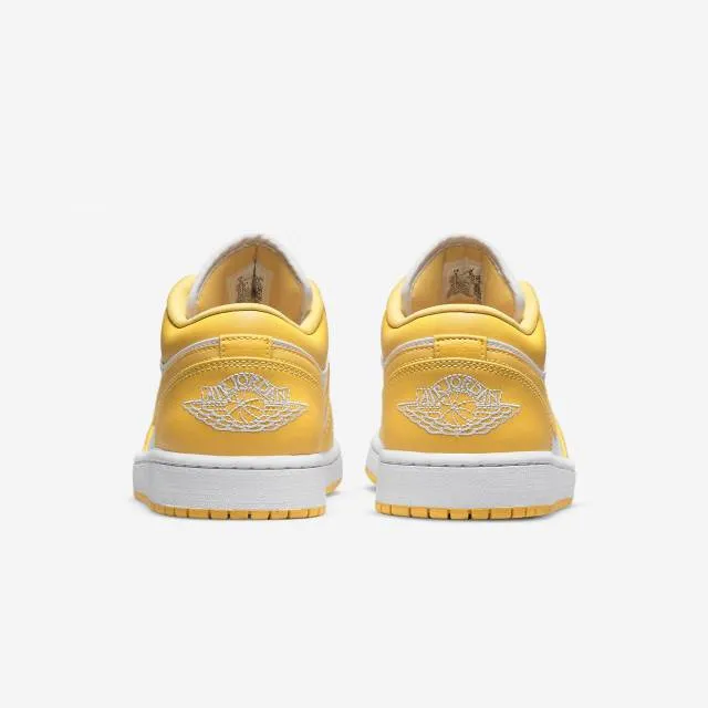 Nike Air Jordan 1 Low (Pollen/ White/ Gold Yellow) Men U...