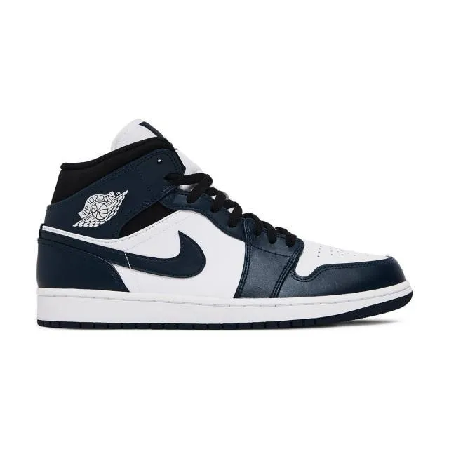 Nike Air Jordan 1 Mid (Armory Navy/ Dark Teal/ White/ Bl...