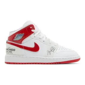 Nike Air Jordan 1 Mid GS (Rookie Season/ White/ Universi...