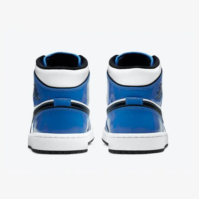 Nike Air Jordan 1 Mid SE (Signal Blue/ White/ Black) Men...