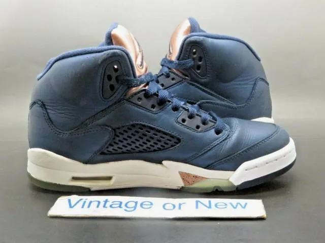 Nike Air Jordan V 5 Obsidian Bronze 2016 Retro BG 440888...