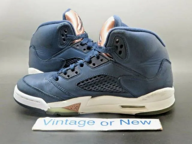 Nike Air Jordan V 5 Obsidian Bronze 2016 Retro BG 440888...