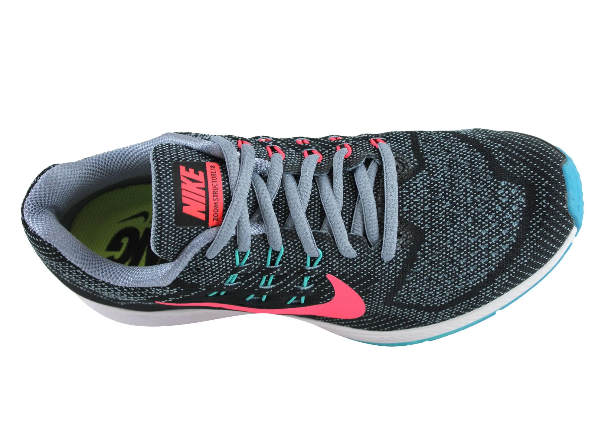 Nike Air Zoom Structure 18 Womens Premium Cushioned Running Shoes