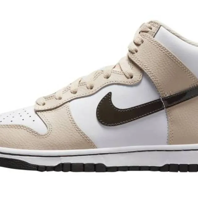 Nike Dunk High White Tan Brown