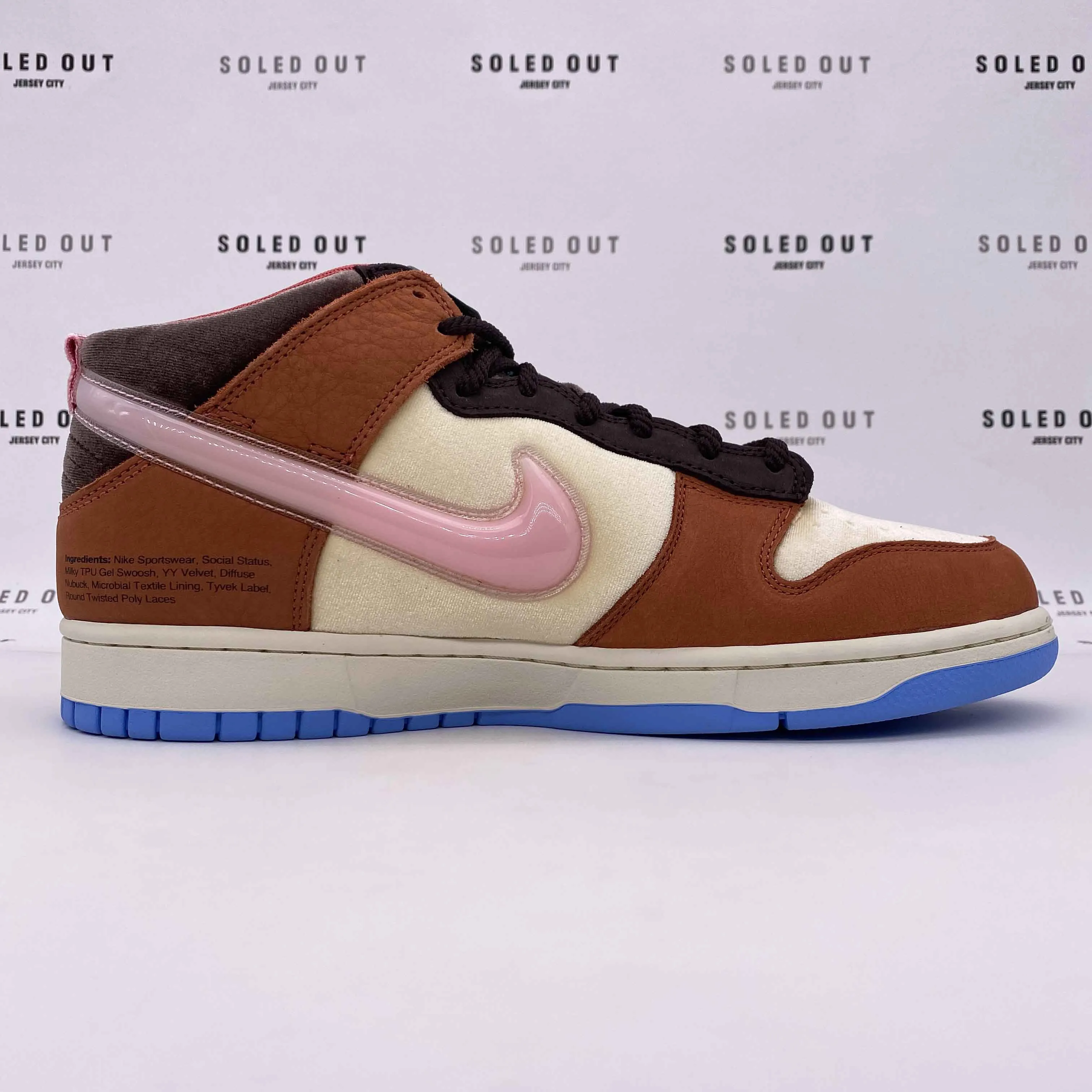 Nike Dunk Mid Chocolate Milk Ss 2021 New Size 8