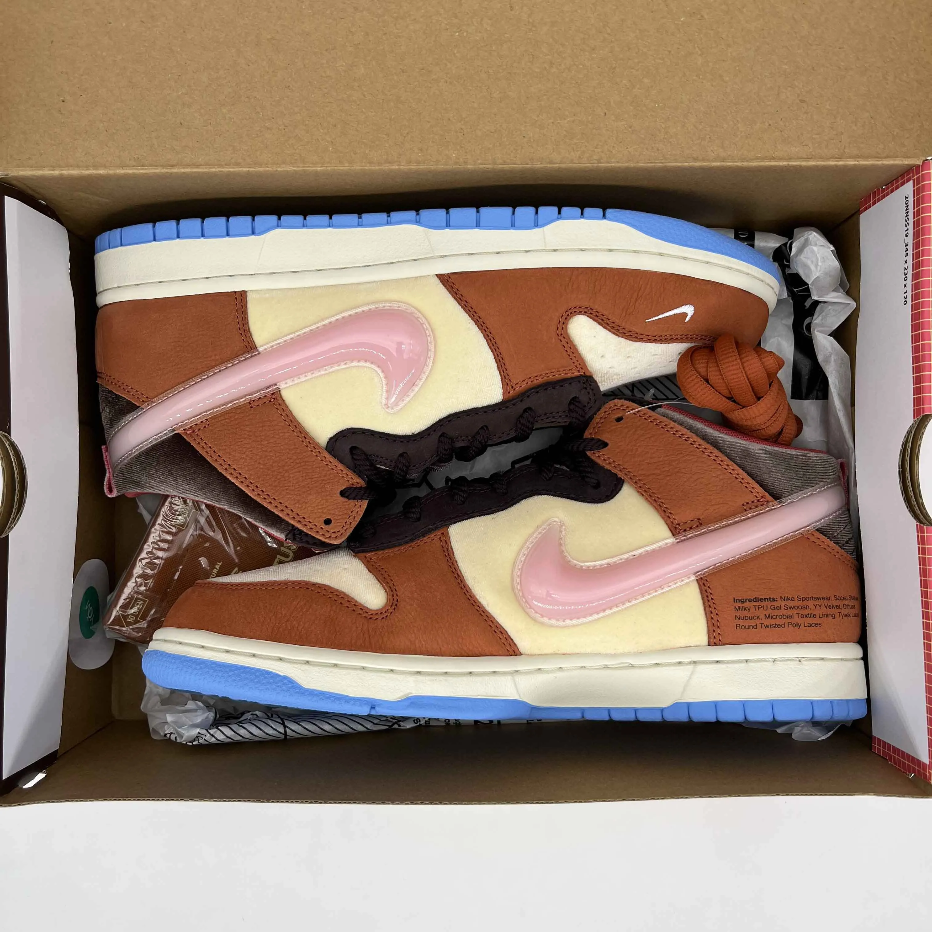 Nike Dunk Mid Chocolate Milk Ss 2021 New Size 8