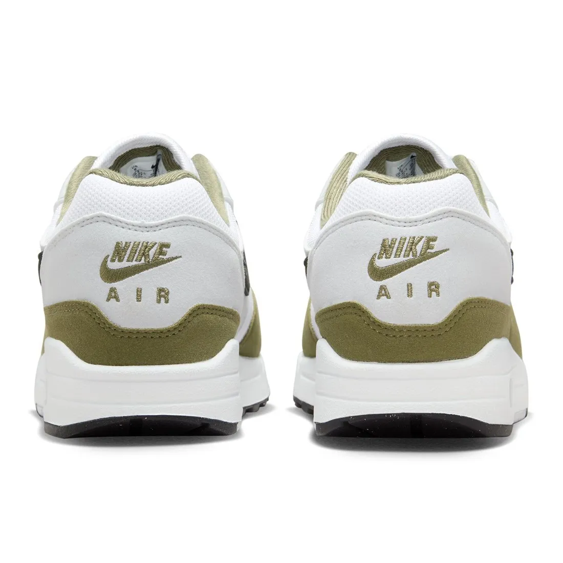 Nike Men Air Max 1 (white / black-pure platinum-medium olive)