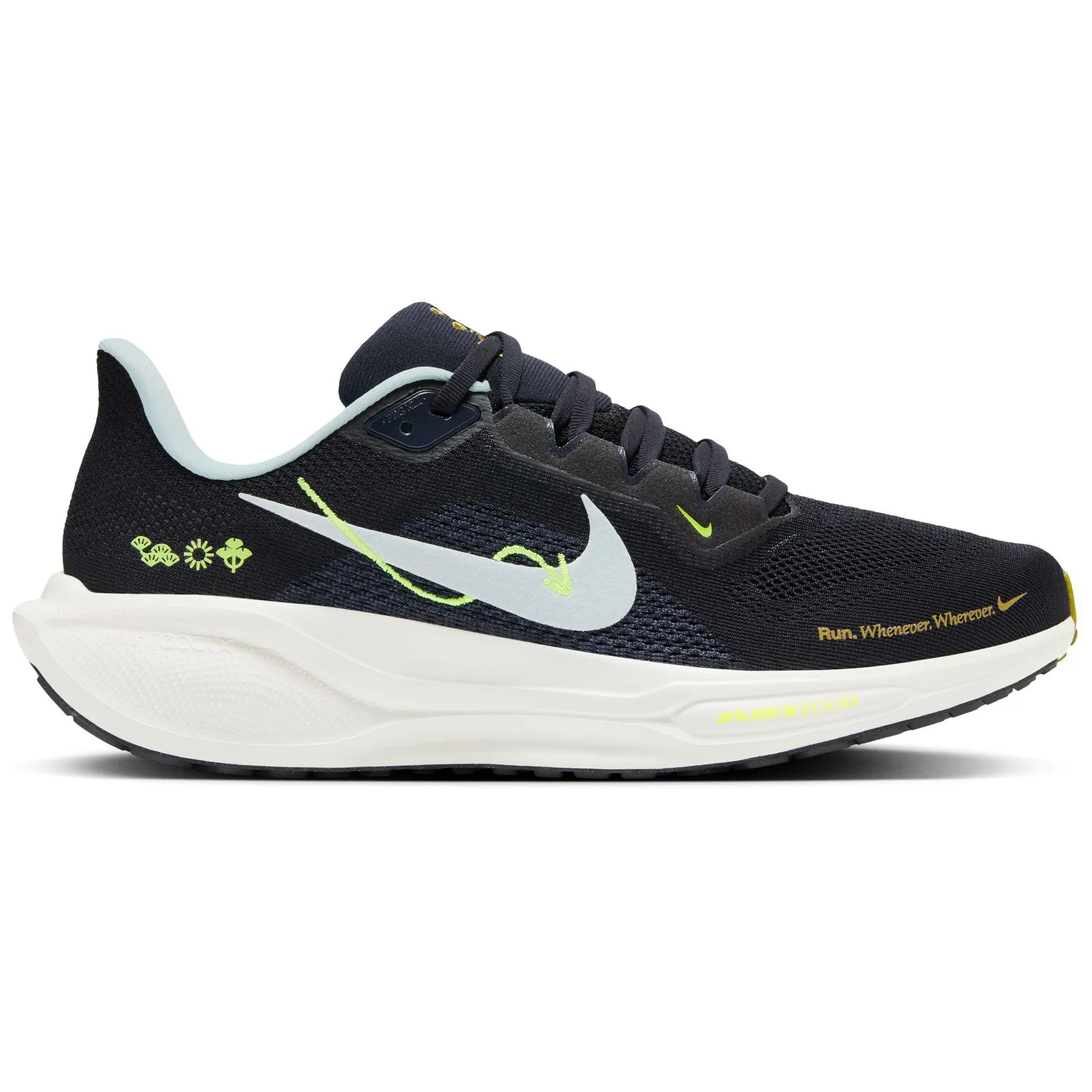 Nike Men's Pegasus 41 Running Shoes Black / Sail / Volt / Glacier Blue