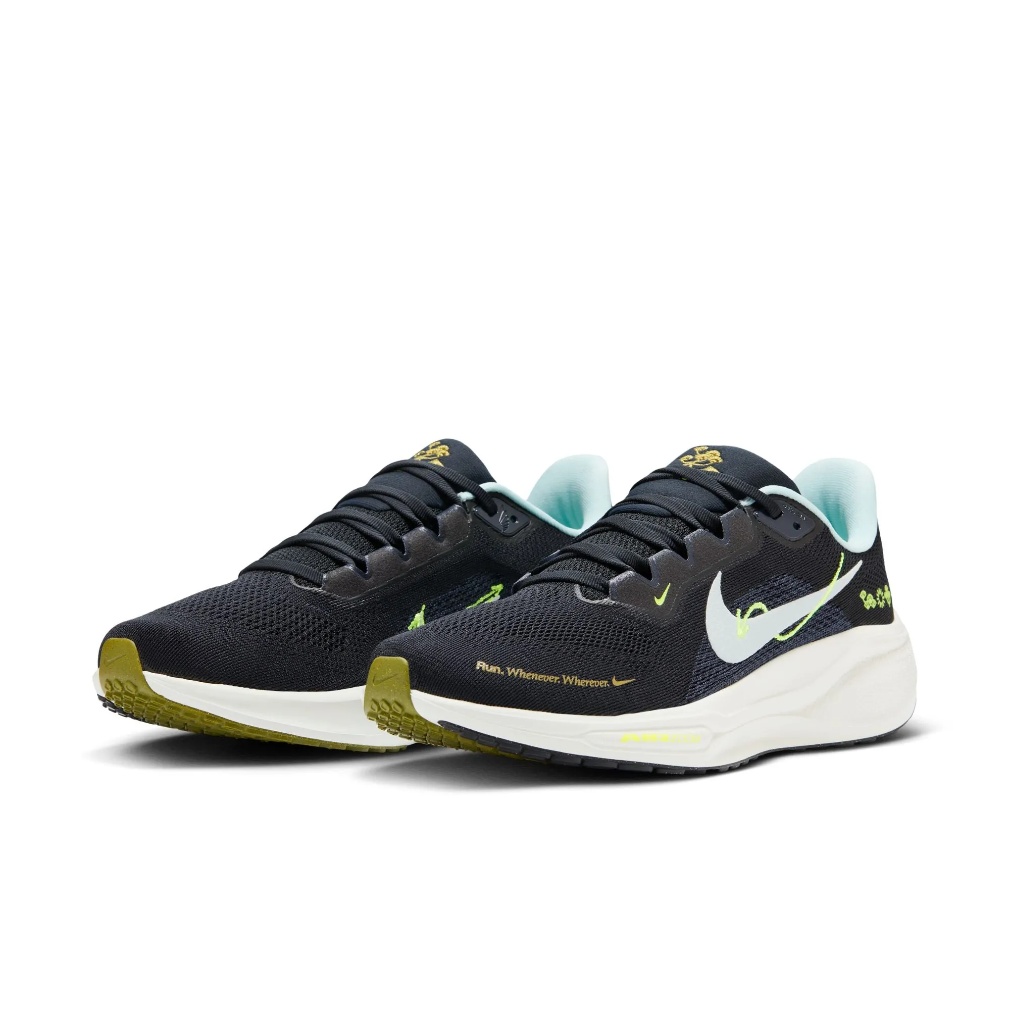 Nike Men's Pegasus 41 Running Shoes Black / Sail / Volt / Glacier Blue