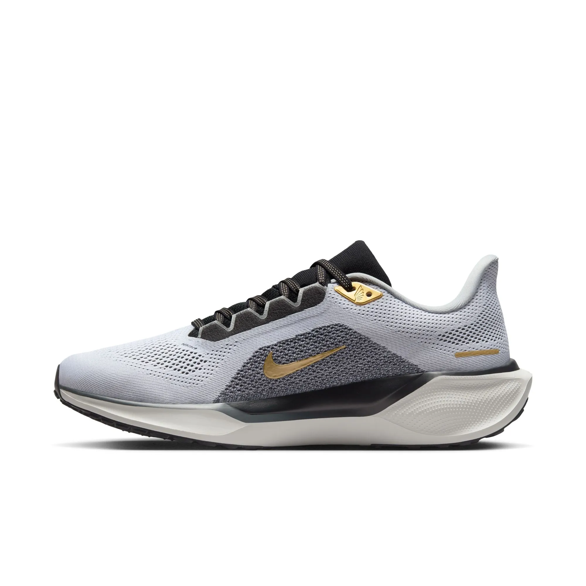 Nike Men's Pegasus 41 Running Shoes White / Metallic Gold / Light Smoke Grey / Black