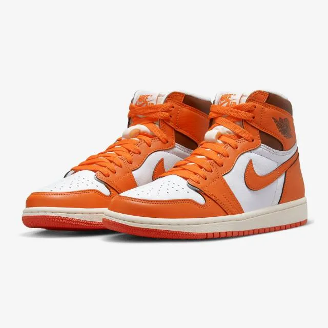 Nike Women's Air Jordan 1 High OG (Starfish Orange/ Whit...