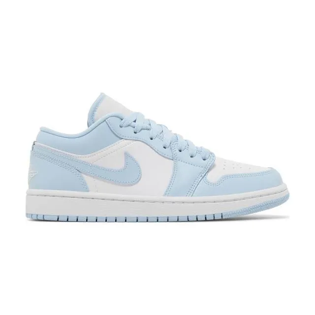 Nike Women's Air Jordan 1 Low (Ice Blue/ White/ Aluminum...