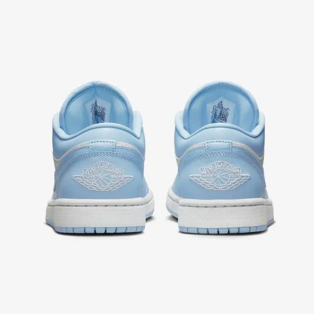 Nike Women's Air Jordan 1 Low (Ice Blue/ White/ Aluminum...