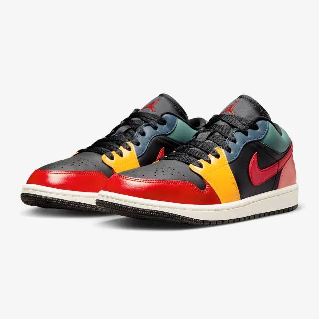 Nike Women's Air Jordan 1 Low SE (Black Multi-Color/ Bla...