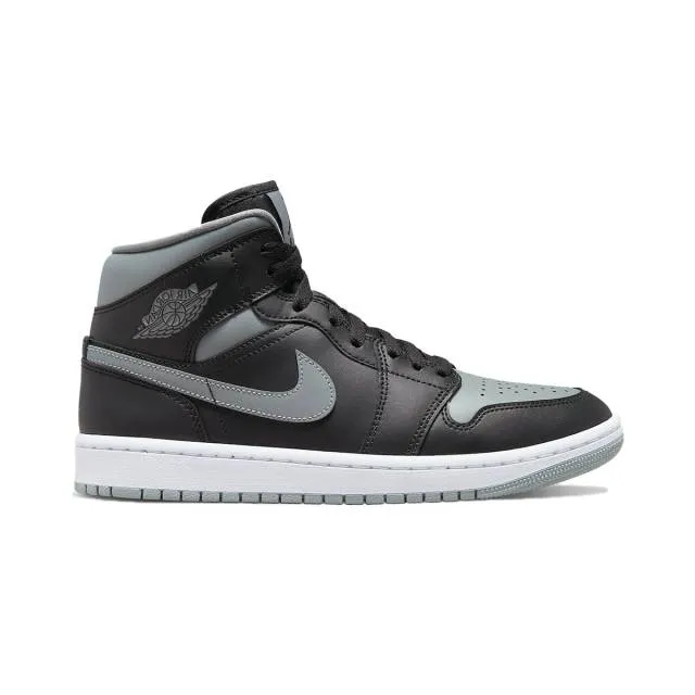 Nike Women's Air Jordan 1 Mid (Shadow/ Black/ Grey/ Whit...