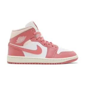 Nike Women's Air Jordan 1 Mid (Strawberries and Cream/ P...