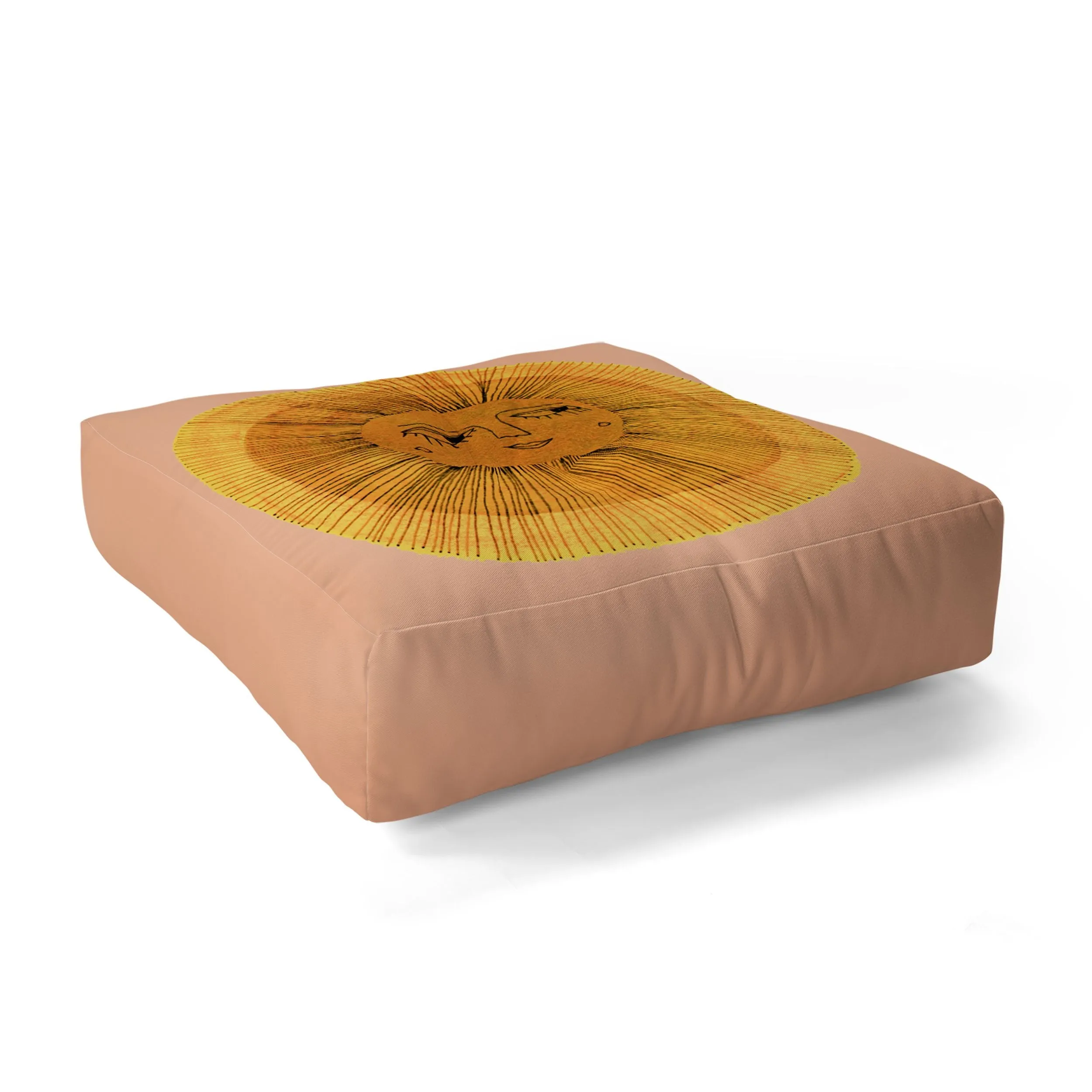 Ole Be My Sunshine Floor Pouf Pillow Square (DS)