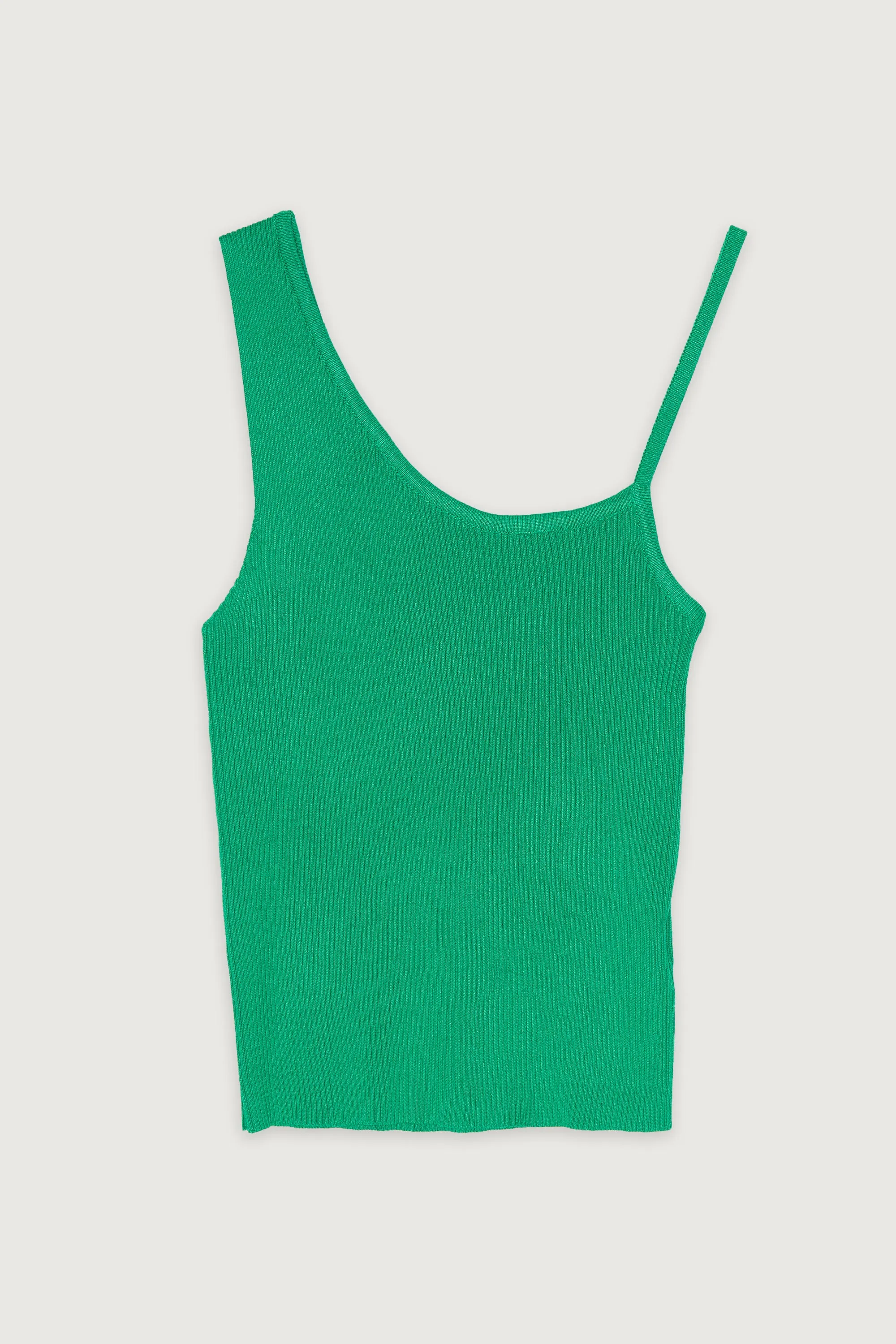 ONE SHOULDER TANK WITH THIN STRAP