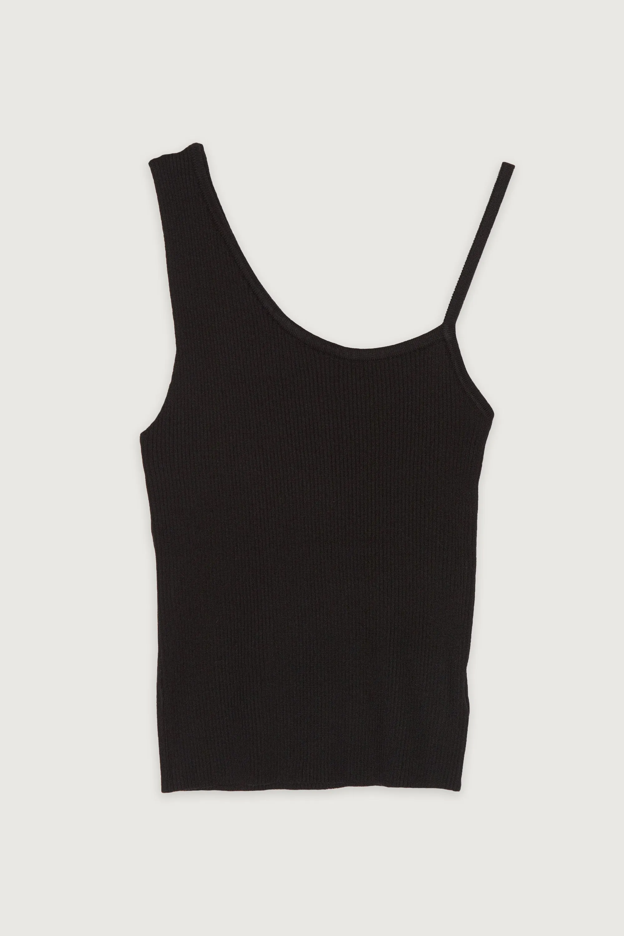 ONE SHOULDER TANK WITH THIN STRAP