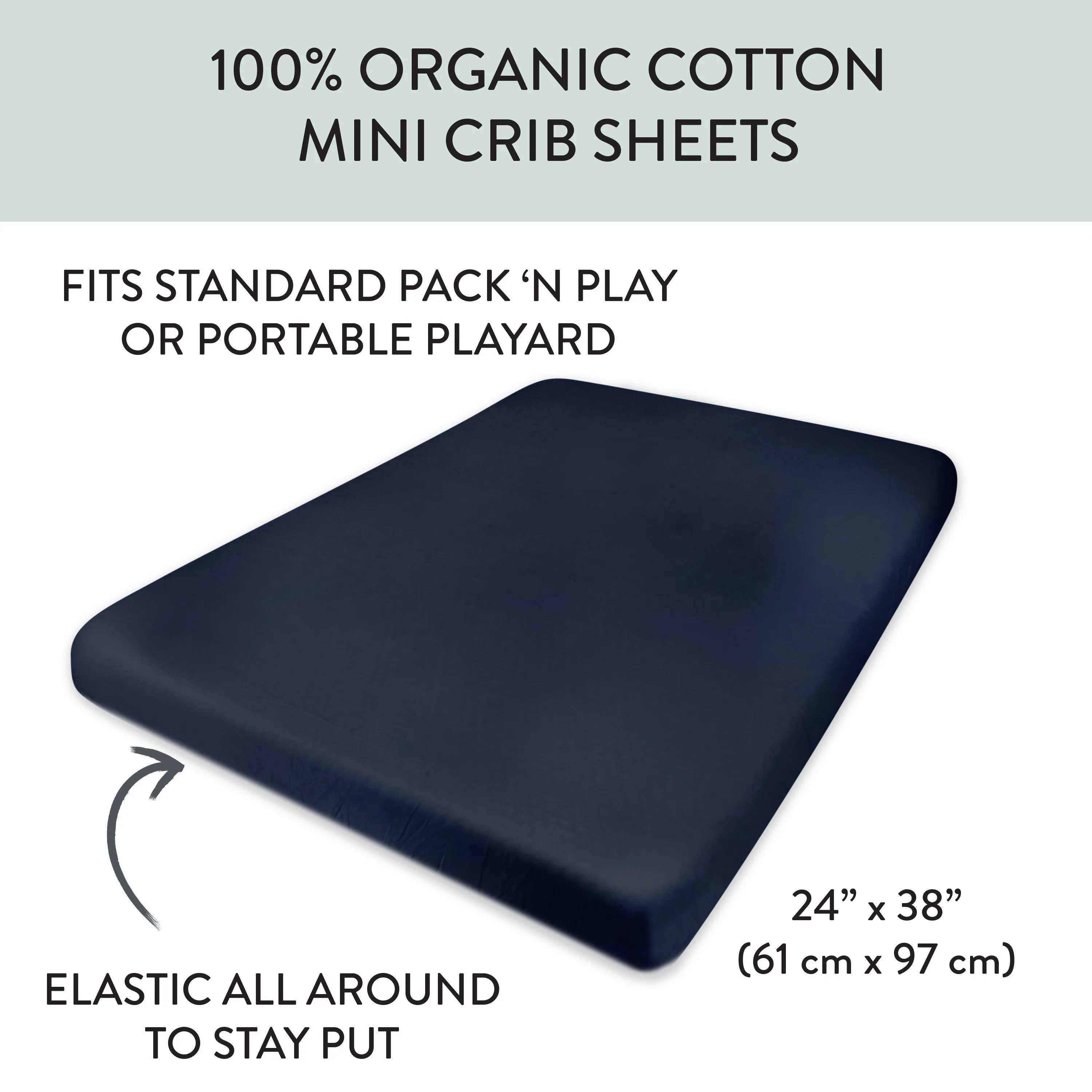 Organic Cotton Mini Crib Sheet