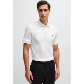 Parris 01 Metal Logo Polo - White